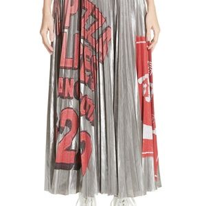 Marc Jacobs pleated printed pizza skirt NWOT
